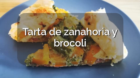 Tarta de zanahoria y brocoli