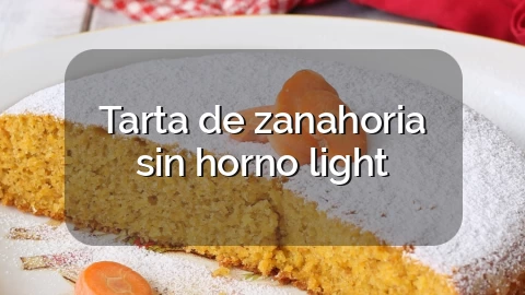 Tarta de zanahoria sin horno light